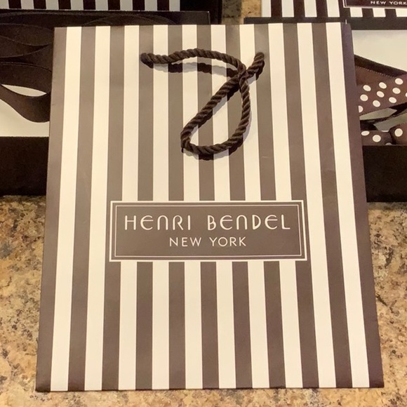 Henri Bendel Centenniel Striped Boxes/Bag - Picture 10 of 11